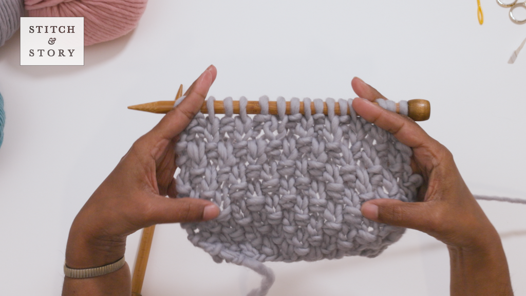How to Knit Double Moss Stitch
