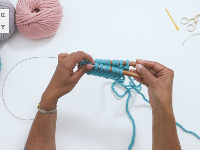 Knitting in the Round: Magic Loop Method