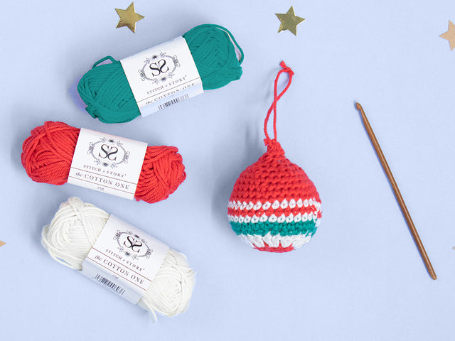 The Advent CALendar free Christmas bauble crochet pattern