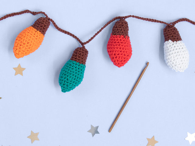 The Advent CALendar free Christmas lights crochet pattern