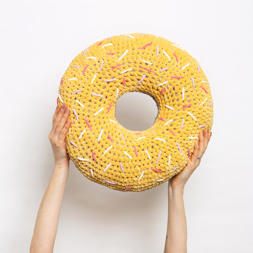 Giant Donut Cushion Crochet Kit