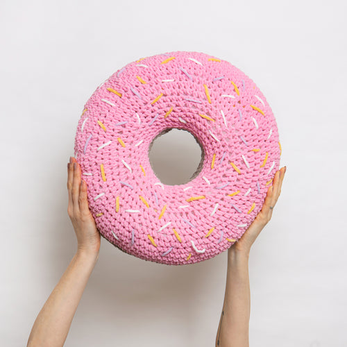 Giant Donut Cushion Crochet Kit