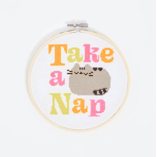Pusheen: Take a Nap Cross Stitch Kit