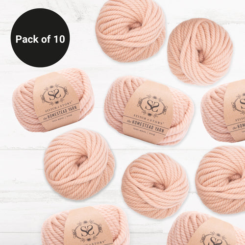 Pack of 10 The Homestead Yarn 100g balls - Buy One Get One Half Price