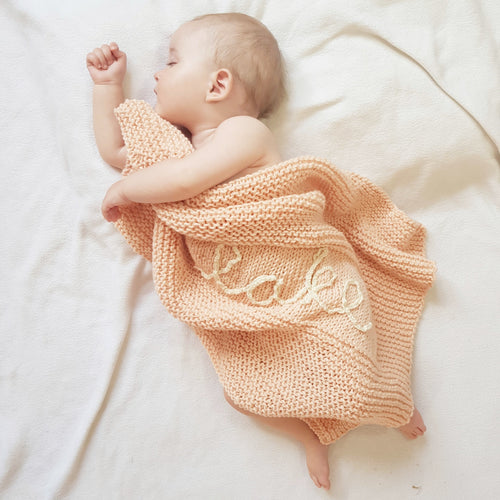 Personalised Baby Blanket Knitting Kit