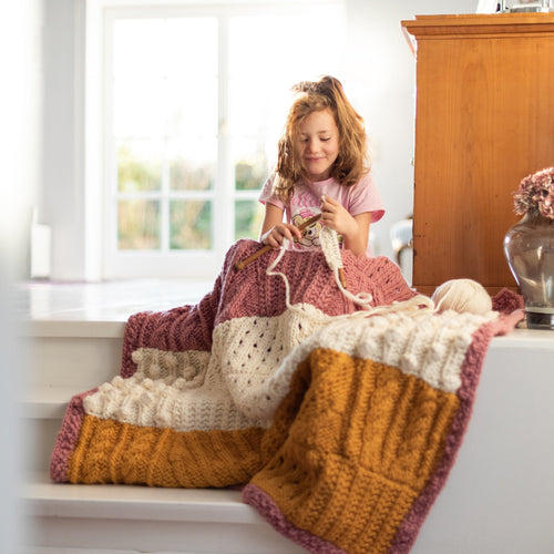 Lana Patchwork Throw Downloadable Pattern E-Book