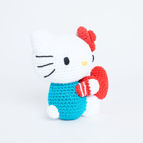 Hello Kitty with Heart Amigurumi Crochet Kit