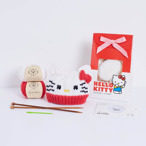 Hello Kitty: Hello Kitty Mini Hat Knitting Kit