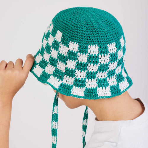 Pawley Checkered Bucket Hat Downloadable Pattern