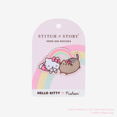 Hello Kitty x Pusheen: Large Iron-On Patch