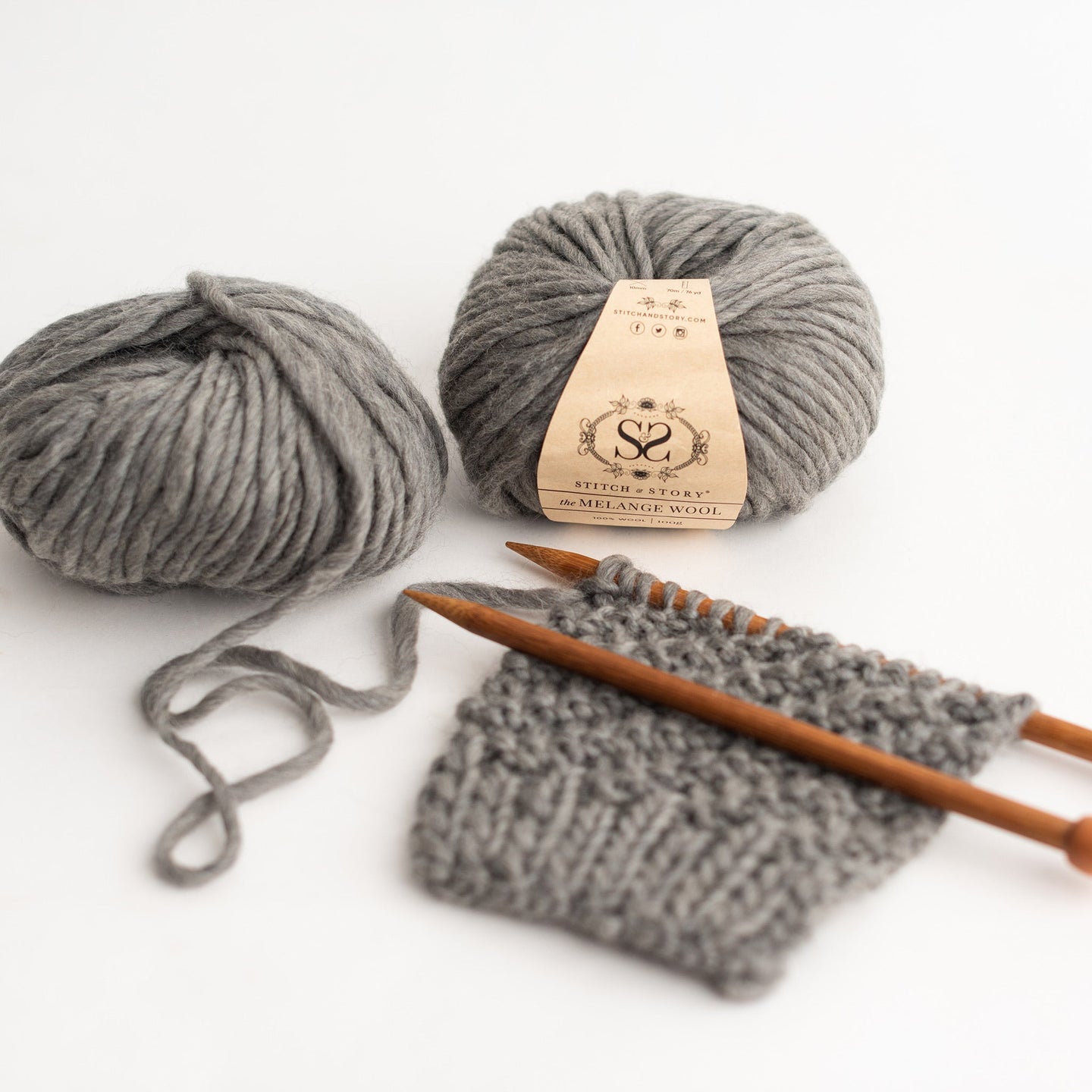 Melange Wool 100g Balls | Stitch & Story