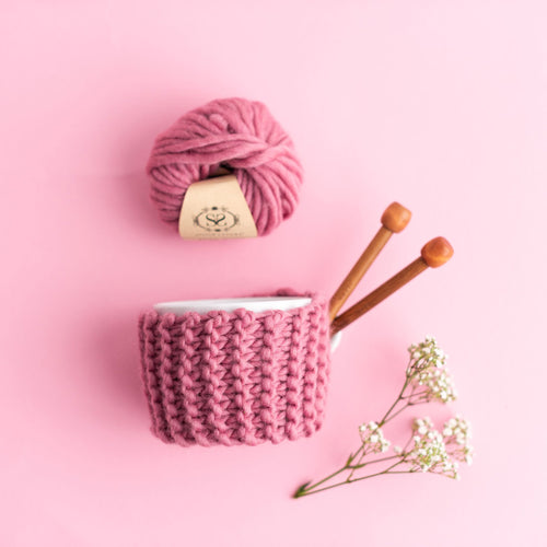 Cup Cosy Mini Knitting Kit