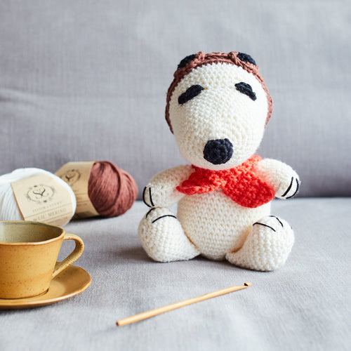 Peanuts: Pilot Snoopy Amigurumi Crochet Kit
