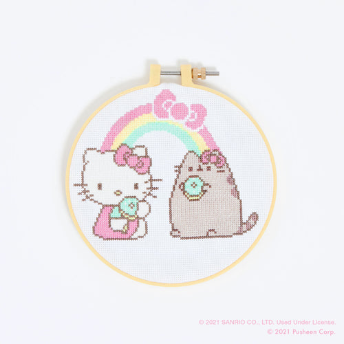 Hello Kitty x Pusheen: Sweet Treats Cross Stitch Kit